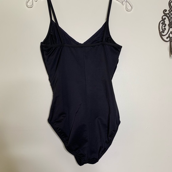 MiracleSuit All Black Draped Ruched  Sz 10 D - Picture 5 of 11